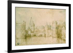 View of the Ancient Fortifications of Amsterdam, Netherlands, 1562-Pieter Bruegel the Elder-Framed Giclee Print