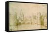 View of the Ancient Fortifications of Amsterdam, Netherlands, 1562-Pieter Bruegel the Elder-Framed Stretched Canvas