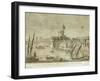 View of the Andana of the Rings in the Port of Livorno, Italy-null-Framed Giclee Print