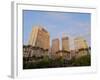 View of the Anhangabau Park and buildings in city centre., City of Sao Paulo, State of Sao Paulo, B-Karol Kozlowski-Framed Photographic Print