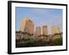 View of the Anhangabau Park and buildings in city centre., City of Sao Paulo, State of Sao Paulo, B-Karol Kozlowski-Framed Photographic Print