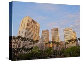 View of the Anhangabau Park and buildings in city centre., City of Sao Paulo, State of Sao Paulo, B-Karol Kozlowski-Stretched Canvas