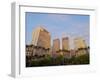 View of the Anhangabau Park and buildings in city centre., City of Sao Paulo, State of Sao Paulo, B-Karol Kozlowski-Framed Photographic Print