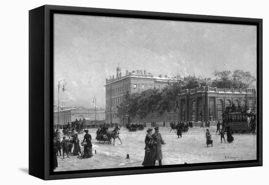 View of the Anichkov Palace, St Petersburg, 1907-Alexander Karlovich Beggrov-Framed Stretched Canvas