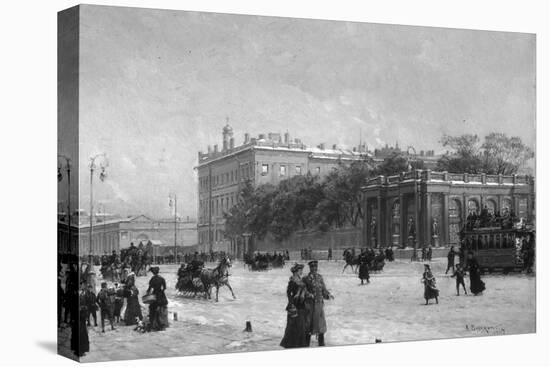 View of the Anichkov Palace, St Petersburg, 1907-Alexander Karlovich Beggrov-Stretched Canvas