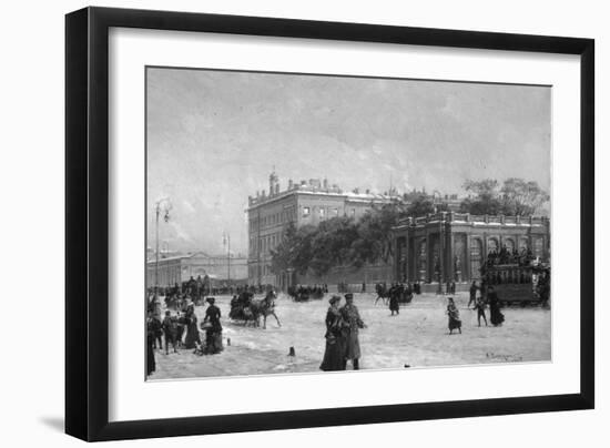 View of the Anichkov Palace, St Petersburg, 1907-Alexander Karlovich Beggrov-Framed Giclee Print