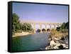 View of the Aqueduct, Built circa 19 BC-null-Framed Stretched Canvas