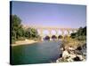 View of the Aqueduct, Built circa 19 BC-null-Stretched Canvas