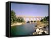 View of the Aqueduct, Built circa 19 BC-null-Framed Stretched Canvas