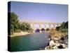 View of the Aqueduct, Built circa 19 BC-null-Stretched Canvas