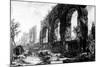 View of the Aqueduct of Nero, from the 'Views of Rome' Series, C.1760-Giovanni Battista Piranesi-Mounted Giclee Print