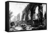 View of the Aqueduct of Nero, from the 'Views of Rome' Series, C.1760-Giovanni Battista Piranesi-Framed Stretched Canvas