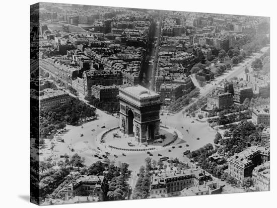 View of the Arc De Triomphe-null-Stretched Canvas