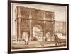 View of the Arch of Constantine, 1833-Agostino Tofanelli-Framed Giclee Print