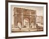 View of the Arch of Constantine, 1833-Agostino Tofanelli-Framed Giclee Print