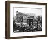 View of the Arch of Constantine and the Colosseum, from the 'Views of Rome' Series, C.1760-Giovanni Battista Piranesi-Framed Giclee Print