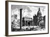View of the Arch of Septimius Severus and the Church of Santi Luca E Martina, from the 'Views of…-Giovanni Battista Piranesi-Framed Giclee Print