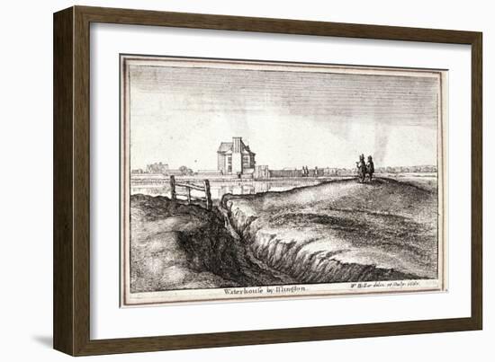 View of the Area around New River Head, Finsbury, London, 1665-Wenceslaus Hollar-Framed Giclee Print