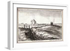 View of the Area around New River Head, Finsbury, London, 1665-Wenceslaus Hollar-Framed Giclee Print