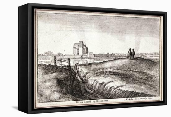 View of the Area around New River Head, Finsbury, London, 1665-Wenceslaus Hollar-Framed Stretched Canvas