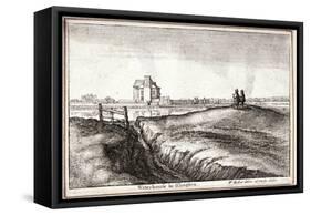 View of the Area around New River Head, Finsbury, London, 1665-Wenceslaus Hollar-Framed Stretched Canvas