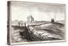 View of the Area around New River Head, Finsbury, London, 1665-Wenceslaus Hollar-Stretched Canvas