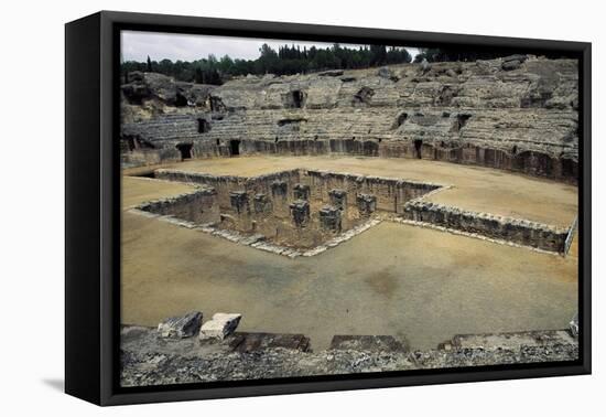 View of the Arena of the Amphitheatre in Italica-null-Framed Stretched Canvas