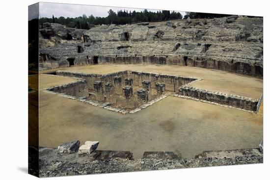 View of the Arena of the Amphitheatre in Italica-null-Stretched Canvas