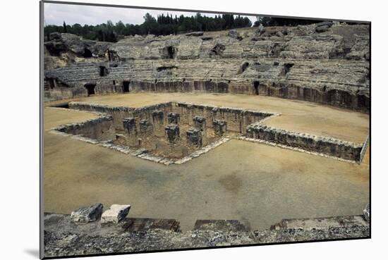 View of the Arena of the Amphitheatre in Italica-null-Mounted Giclee Print