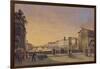 View of the Arno from the Ponte Vecchio, Florence-Guiseppe Gherardi-Framed Giclee Print