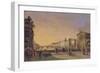 View of the Arno from the Ponte Vecchio, Florence-Guiseppe Gherardi-Framed Giclee Print