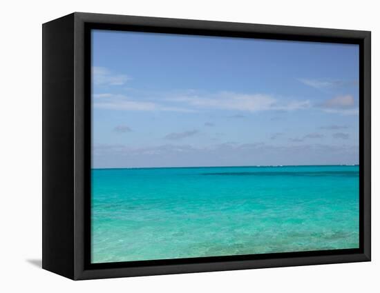 View of the Atlantic Ocean, Loyalist Cays, Abacos, Bahamas-Walter Bibikow-Framed Stretched Canvas