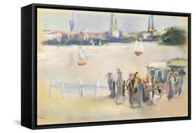 View of the Aussenalster, 1909-Max Liebermann-Framed Stretched Canvas