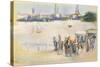 View of the Aussenalster, 1909-Max Liebermann-Stretched Canvas