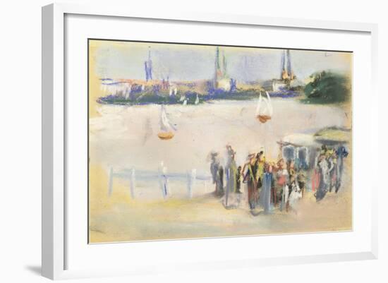 View of the Aussenalster, 1909-Max Liebermann-Framed Giclee Print