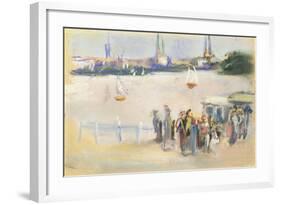 View of the Aussenalster, 1909-Max Liebermann-Framed Giclee Print