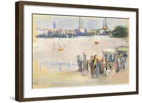 View of the Aussenalster, 1909-Max Liebermann-Framed Giclee Print