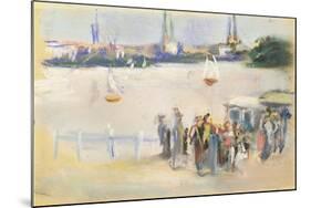 View of the Aussenalster, 1909-Max Liebermann-Mounted Giclee Print