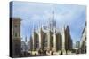 View of the Back of Milan Cathedral from Views of Milan and Its Environs-null-Stretched Canvas