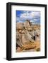 View of the Badlands and Hoodoos in Dinosaur Provincial Park, Alberta, Canada-elenathewise-Framed Photographic Print