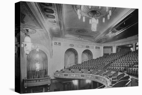 View of the balcony and upper part of the theatre - Regent Theatre, Brighton, Sussex, 1922-null-Stretched Canvas