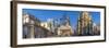 View of the Bank of England and Royal Exchange with The City of London backdrop, London, England-Frank Fell-Framed Photographic Print