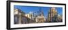 View of the Bank of England and Royal Exchange with The City of London backdrop, London, England-Frank Fell-Framed Photographic Print