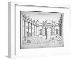 View of the Bank of England from Lothbury Court, City of London, 1827-T Kearnan-Framed Giclee Print