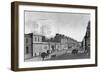 View of the Bank of France from the Rue Croix-Des-Petits-Champs, 1800-Henri Courvoisier-Voisin-Framed Giclee Print