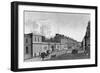 View of the Bank of France from the Rue Croix-Des-Petits-Champs, 1800-Henri Courvoisier-Voisin-Framed Giclee Print