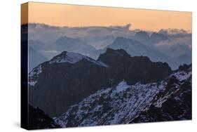 View of the Barbaren Rothorn at Lenzerheide-Armin Mathis-Stretched Canvas