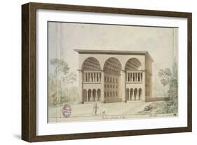 View of the Barriere D'Italie Tollgate-Nicolas Ledoux-Framed Giclee Print