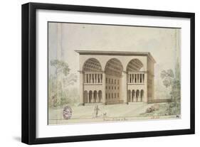 View of the Barriere D'Italie Tollgate-Nicolas Ledoux-Framed Giclee Print