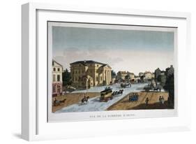View of the Barriere Saint-Denis Tollgate-Courvoisier and Boivin-Framed Giclee Print